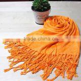 Fashionable Satin Printed Pure Color Long Scarf Pashmina Scarf Make Your Own Scarf thumbnail-1