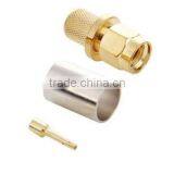 Gold Plated Male SMA Connector Plug Pin Crimp,RF Connector thumbnail-3