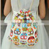 Hot Style Canvas Drawstring Backpack thumbnail-4