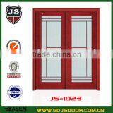 Frosted Glass Lattice Wooden Door thumbnail-4