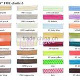 Fashion Soft Elastic Band for Garment - Pearl Center Flower Headbands- Flat Stretch Band- Wholesale Kids Headwear thumbnail-3