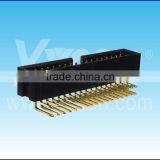 Dongguan Factory Price 2.54mm Pitch Fine Quality Dual Row Right Angle Box Header