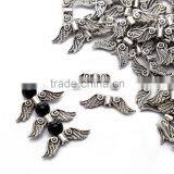 Top Quality 6.5x23mm Angle Wings Style #1 Tibetan Silver Metal Spacer Beads 50pcs per Bag For Jewelry Making Findings