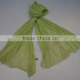 Hot Selling Spring and Autumn Monochrome 100 Cotton Scarf thumbnail-4