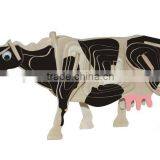 3D Wooden Puzzle Educational Toys Cartoon Animal Puzzles For Children