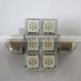 FESTOON 6 SMD5050 Red Automobile Bulbs Auto Lighting System LED Light LED Lamp
