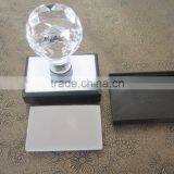 HD Round Model Flash Rubber Stamp Crystal Handle thumbnail-1