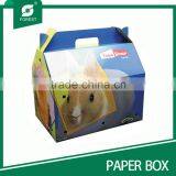 PAPER CARDBOARD SUITCASE BOX WITH HANDLE thumbnail-3