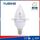 Hot Selling Pure White E14 LED Candle Bulb 3W LED Bulb Parts thumbnail-3