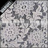 Chrysanthemum Flower Elastic Bright Fabric Manufactur Selling Spandex Nylon Lace Fabric Wholesale K-166 thumbnail-2
