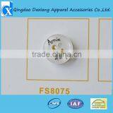 White Custom Logo Small 4 Holes Shirt Button