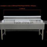 Adjustable Feets Separated Assembled Commercial Stainless Steel Kitchen Sink Cabinet With Platform Backsplash With Factory Suppl thumbnail-3