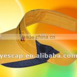 Wholesales 100% cotton twill sun visor hat