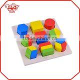 Play And Learn Natural Model Of Geometric Shapes Wooden Blocks thumbnail-1