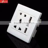 China Factory OEM 5V, 2100mA Dual USB Smart Wall Socket for Multi Port Usb Chargers thumbnail-6