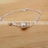 New Pearl Indian Bridal Jewelry African Silver Necklace Wedding Jewelry Set Supplier's Choice thumbnail-2