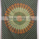 RT-632 Mandala Green Decorative Mandala Printed Tapestry Wall Throws Indian Decor Art Sanganeri Screen Print Bedspread Jaipur thumbnail-1