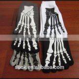 Cotton Warmth Skull Ankle Length Funny Women's Toe Socks thumbnail-1
