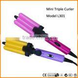 Triple mini Hair curling iron