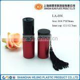 Empty Red Color Fringed Metal Lipstick Tube Container thumbnail-1