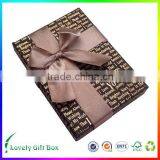 High Quality Fancy Empty Black Cardboard Chocolate Box thumbnail-3