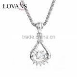 925 Sterling Silver Dancing Stone Pendant Jewelry SPG898W