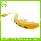 Banana Shaped Cute USB 2.0 Hub With 4 Ports