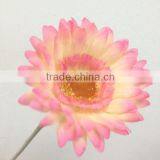 High Quality Real Touch Fabric Flower Single Gerbera Daisy Artificial Flowers thumbnail-2