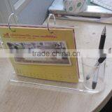 Clear Acrylic Desktop Calendar Tent Card Stand Holder thumbnail-1