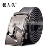 indian style leather man automatic belt sample for check