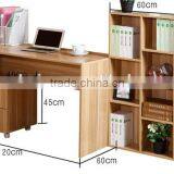 Low Price Wooden Computer Desk With Bookcase