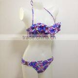 Sexy Flower Printing Triangle Swimwear Bikini Mature Women Hot Super Sexy Bikini thumbnail-4