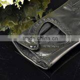 Breathable Summer Short Ladies Sheepskin Leather Driver Glove thumbnail-5