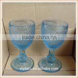 Cheap Heavy Wine Glasses Wholesale Blue Wine Glass thumbnail-2
