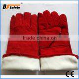 BSSAFETY Factory Price 2016 Wholesale Leather Welding Safety Work Glove thumbnail-5