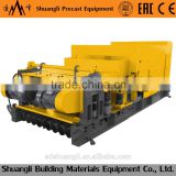 Concrete hollow core slab machine with lower cost