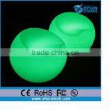 Rechargeable Led Light Plastic Chair Furniture, Led Outdoor Sofa Chair