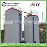 poultry farm feed silo make of enamel bolted tanks, grain/wheet storage silo