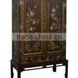 Luxury Hand Painted Solid Wood Two Doors Wardrobe With Drawers thumbnail-1