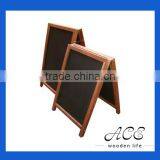 Wooden Blackboard Wooden Menu Black Board for Pub Advertising Tri-angle Board Plywood Painting Writing Menu For Bar Coffe Shop thumbnail-1