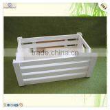 Free Sample Handle White Colored Wooden Wine Crates thumbnail-3