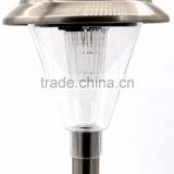 2-PC Stainless Steel Solar Pathway Garden Landscape Lawn LED Light thumbnail-2