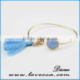 2017 gold plated fashion stone bangle bracelet