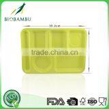 Corn Starch Long-lasting Affordable Bamboo Fiber Divided Dinner Plate thumbnail-2