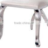 B8069 Angel Wing White Leather Recliner Dining Chair thumbnail-5