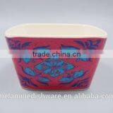 Square Deep Classical Melamine Soup Bowl for Kid Children thumbnail-2