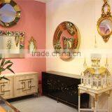 Stainless Steel Modern Wall Mirror With Gold Finish thumbnail-4