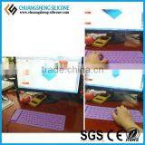 TRANSPARENT WATERPROOF DUSTPROOF SILICONE USB COMPUTER KEYBOARD thumbnail-3