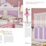 MJ663# New Luxury Lavender White Bedroom Set Wooden Children Kids Lady Girl Single Queen Bedroom Set thumbnail-2