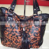 Leopard skin shoulder bag